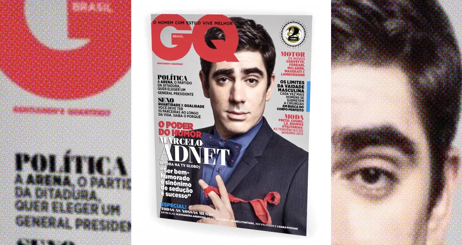 Edição especial Revista GQ, teaser animado.